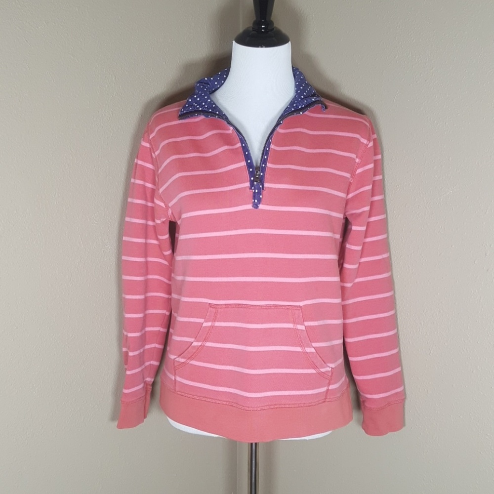 Boden Striped Pullover Sweatshirt | Size M